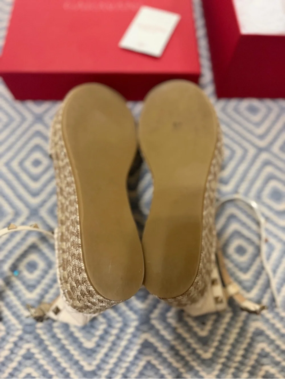 Valentino espadrille platform